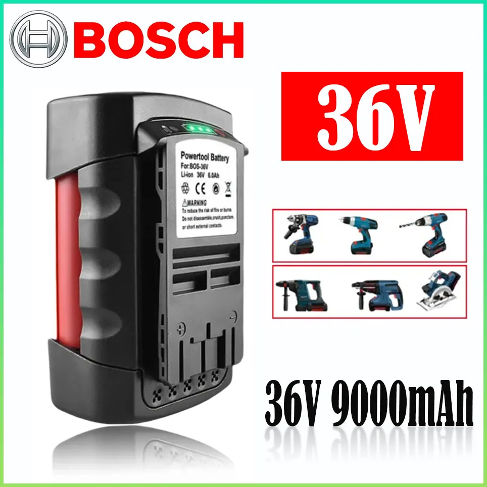 Bosch 36V battery 9000mAh BAT4030 BAT4040 BAT4050 BTA4060 Li-Ion Battery