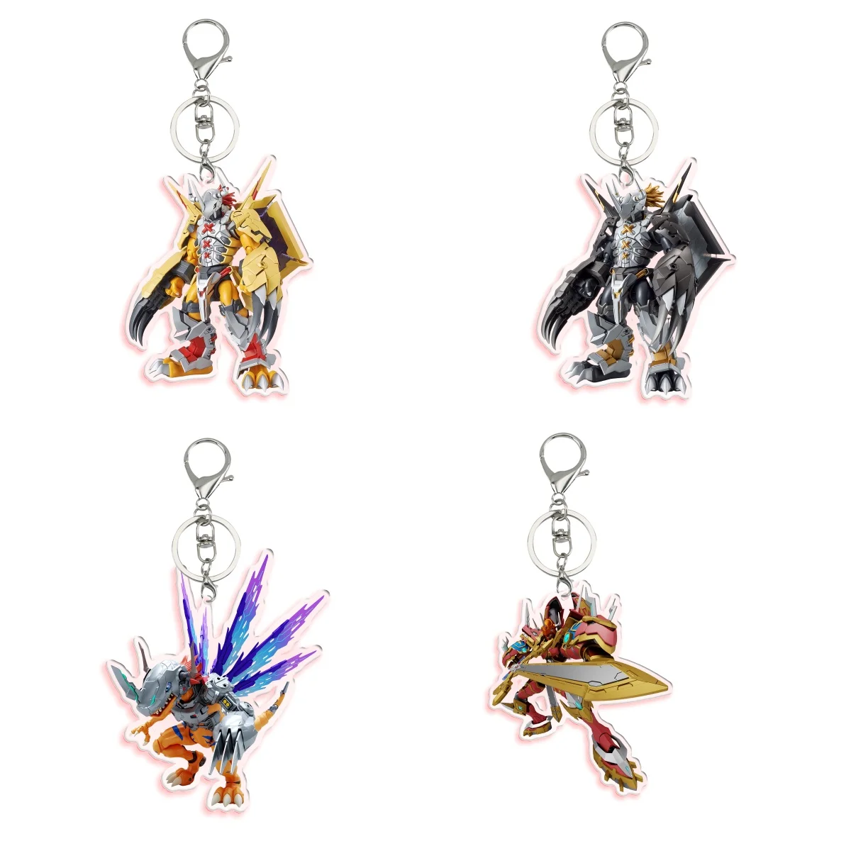 BANDAI Figurka-rise Standard Digimon Adventure Action Toy Figurki Akrylowy brelok do kluczy Anime Classics Zabawka Torba Breloczek