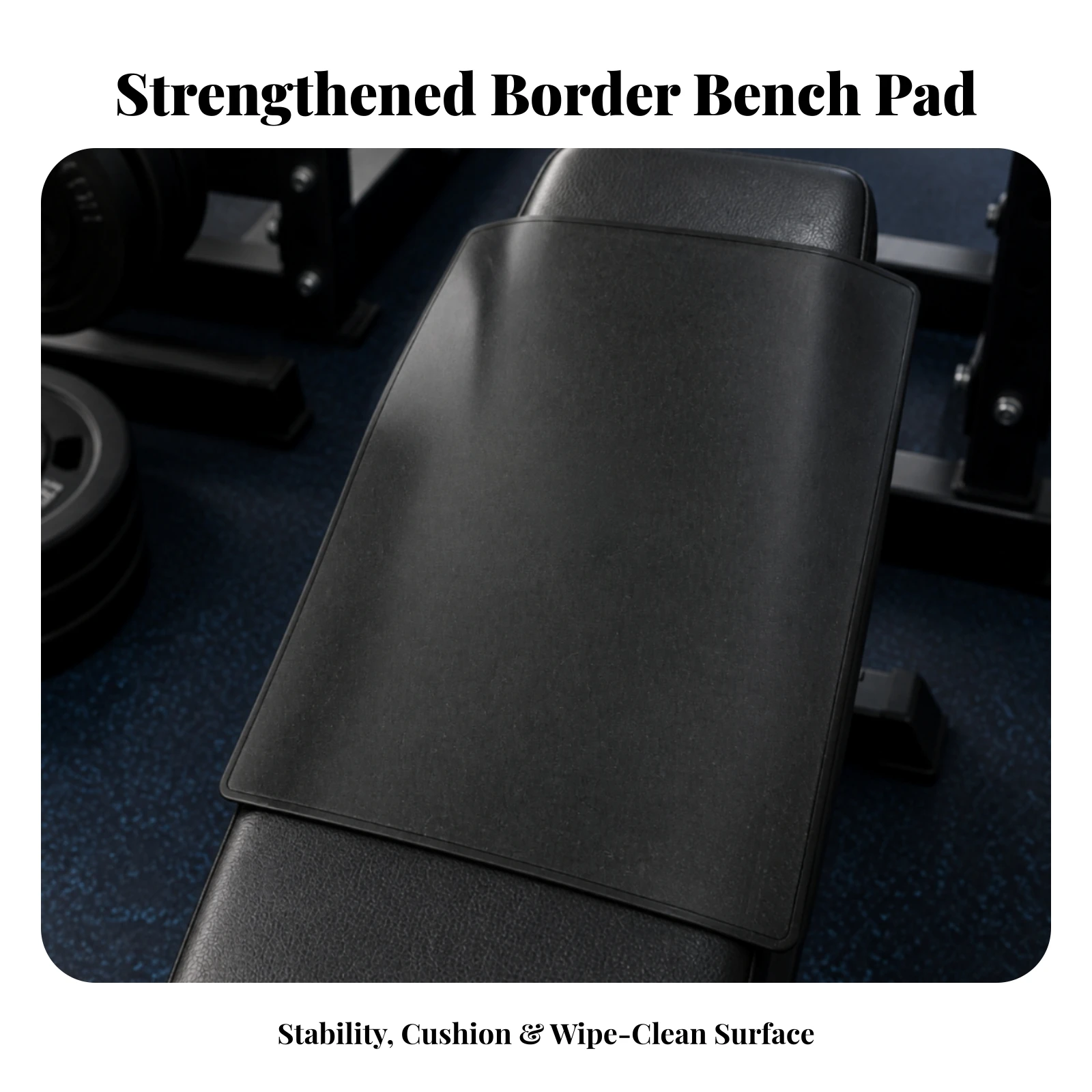 Bench Press Support Pad Non-Slip Bench Press Pad Easy to Clean Portable for Weightlifters, Strength Training, Home Gym