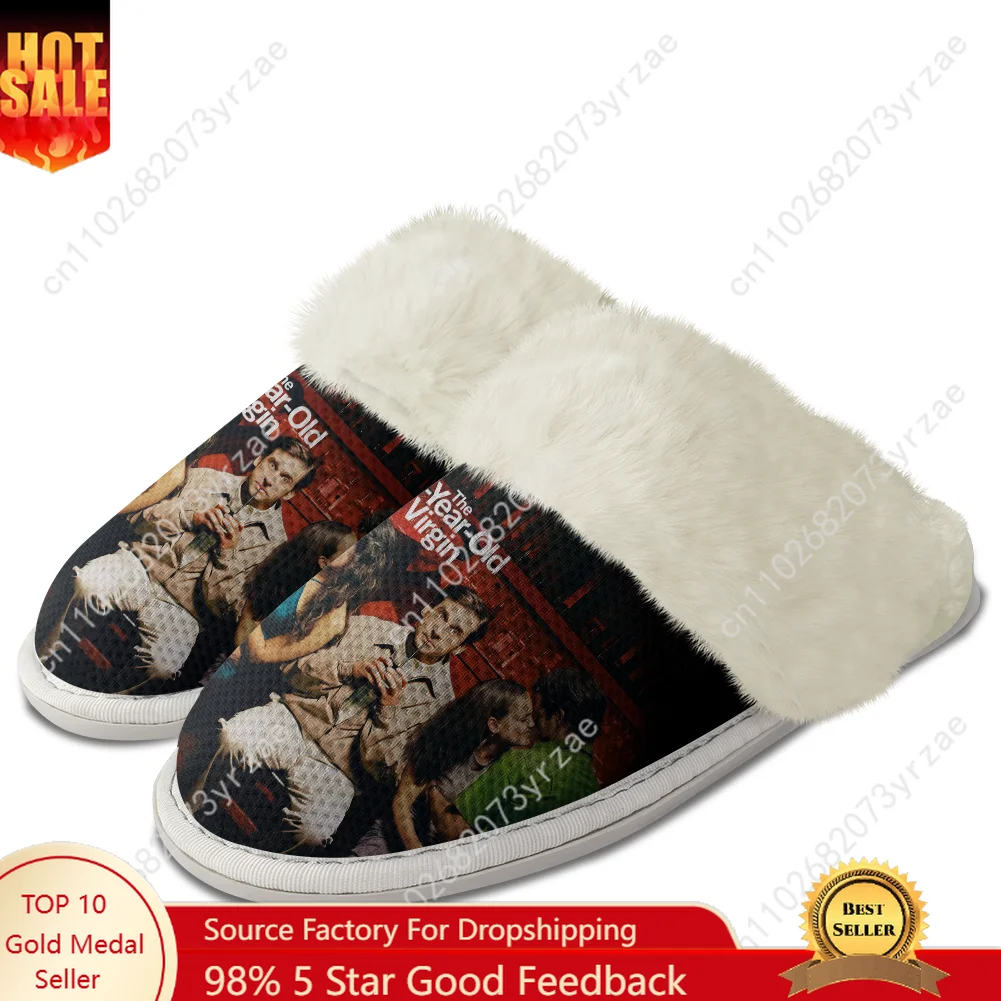 

The 40 Year Old Virgin Plush Edge Warm Shoe Men Women Home Casual Slipper Bedroom Thermal Cotton Lightweight Customized Slippers