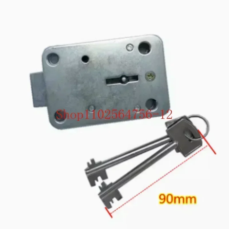 

Suitable for Home Safe Vault Door Safe Leaf Lock Escort Car Lock 90 Double Flagpole Extra Long Key Anti-theft Lock