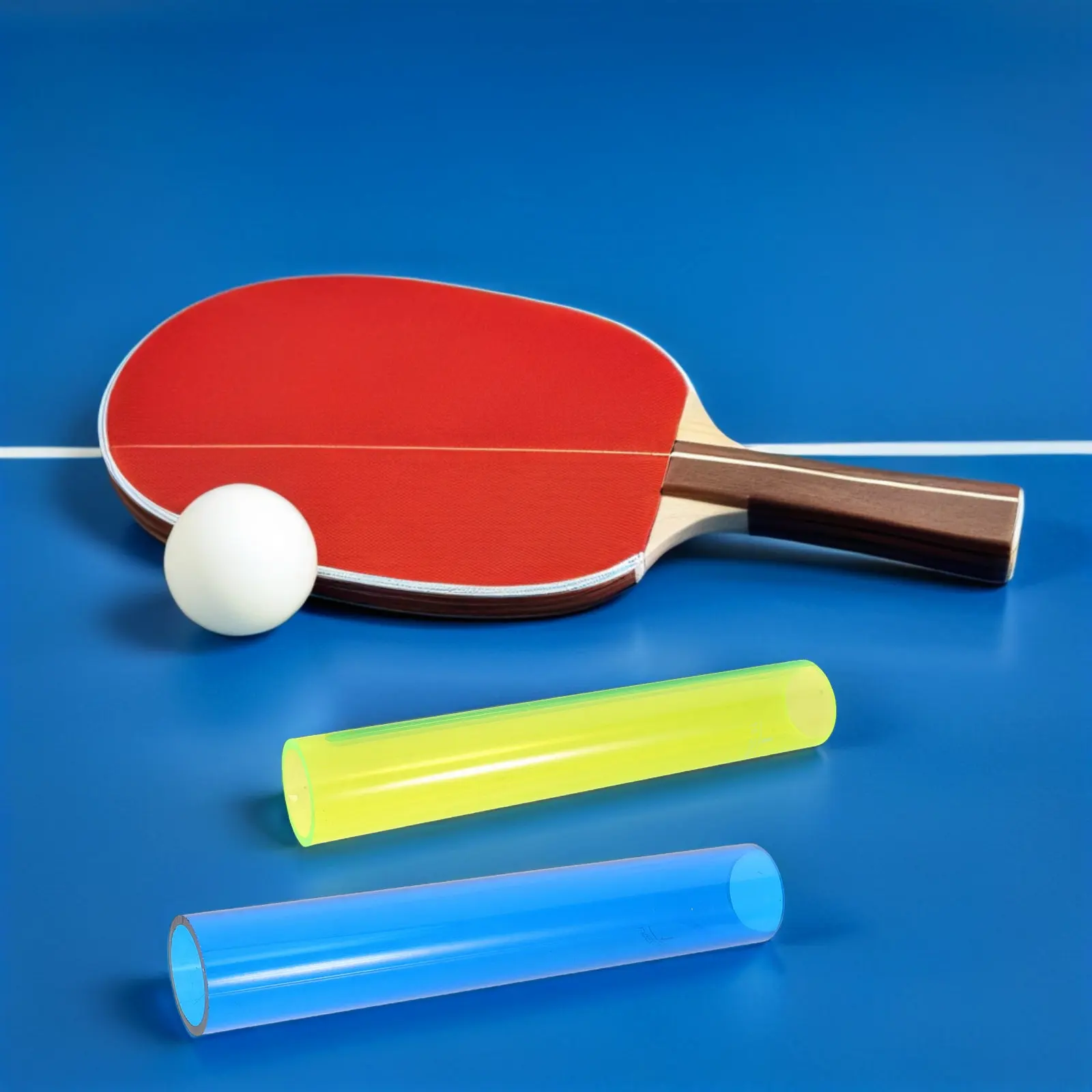 

Набор из 2 пластиковых роликов для наклеивания накладок на ракетки для настольного тенниса - двухцветный зеленый инструмент для нанесения клея и чистки ракеток