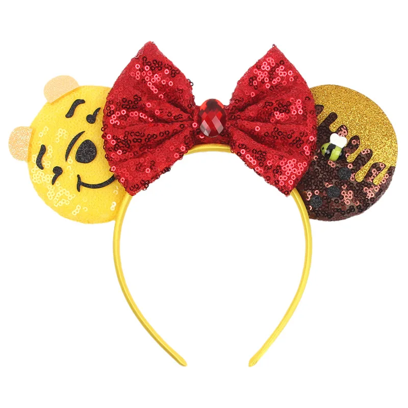Disney Winnie the Pooh Honey Children's Halloween Decoration Headband Children's Day Decoration Mickey Headband image 3