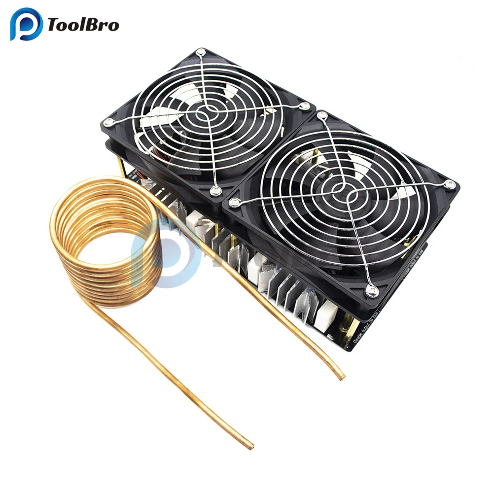 2500W 50A DC 12-48V Induction Heating Board ZVS Power Supply Module High Frequency Low Voltage Flyback Driver Heater Tesla Coil