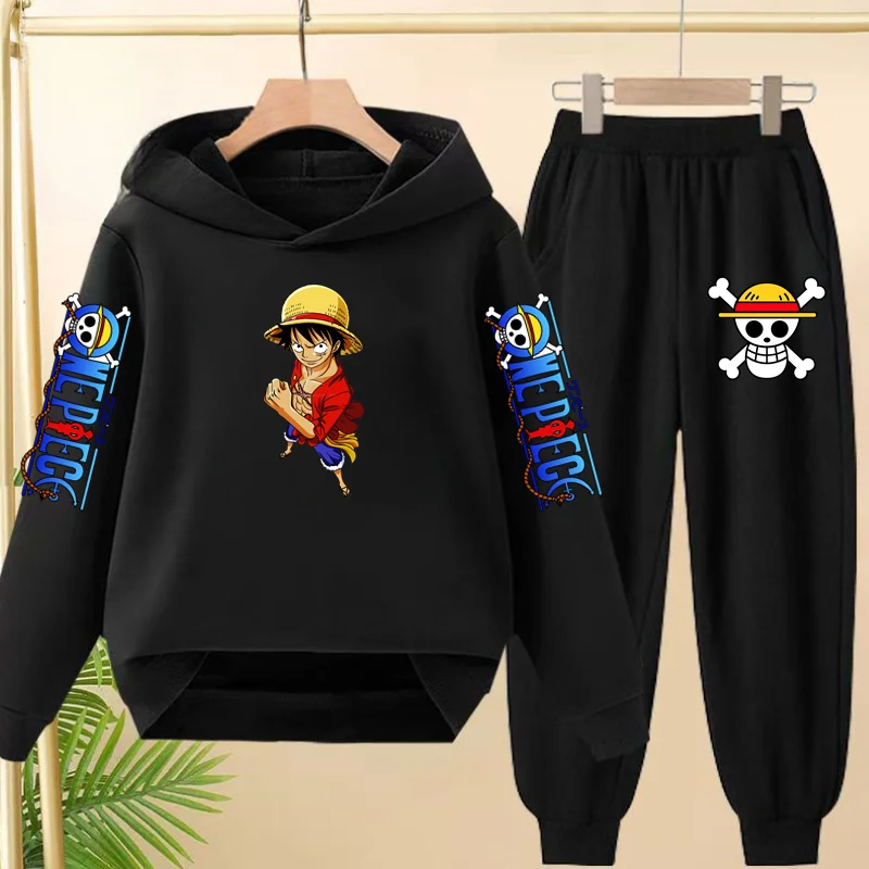 2026 Latest Children's Sports Outfit - 2-piece Hoodie+pants with Cartoon Patterns. Comfortable and Pleasant Boys' and Girls' Set