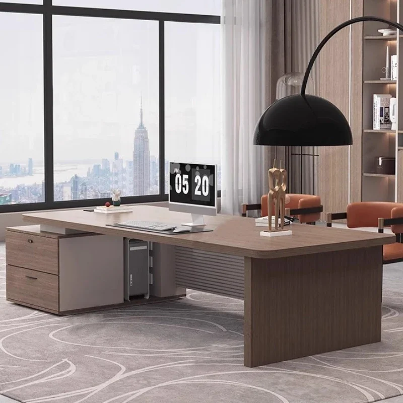 

Desk with Drawers Office Table Computer Modern Home Office Furniture Workstation Study Desk Ergonomic Mesa Para Escritorio Table