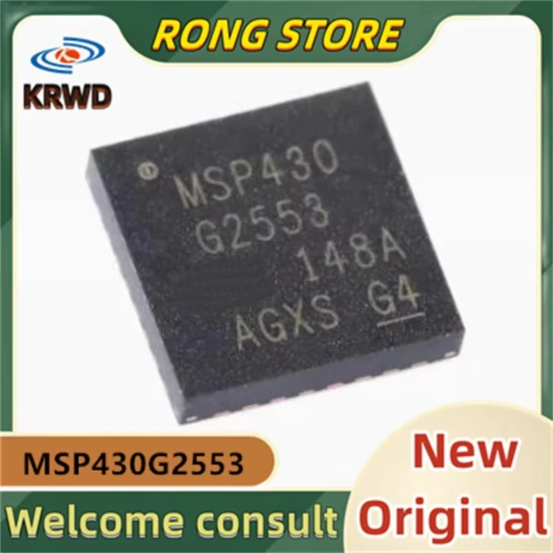 (10PCS/30PCS)  MSP430-G2553 New and Original Chip IC MSP430G2553IRHB32R  MSP430G2553  MSP430 QFN-32