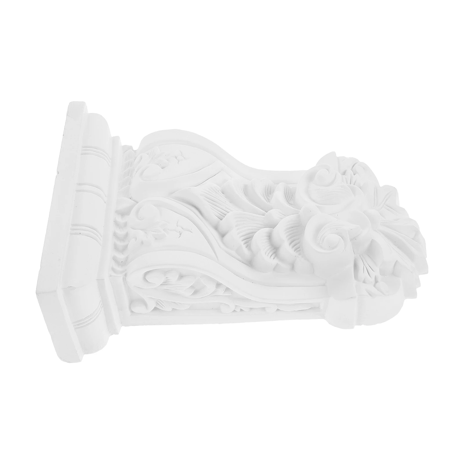 

Roman Capital Decorative Corbels Vintage White PU Material Home Furniture European Style Carving Wall Bracket Garden Ornament