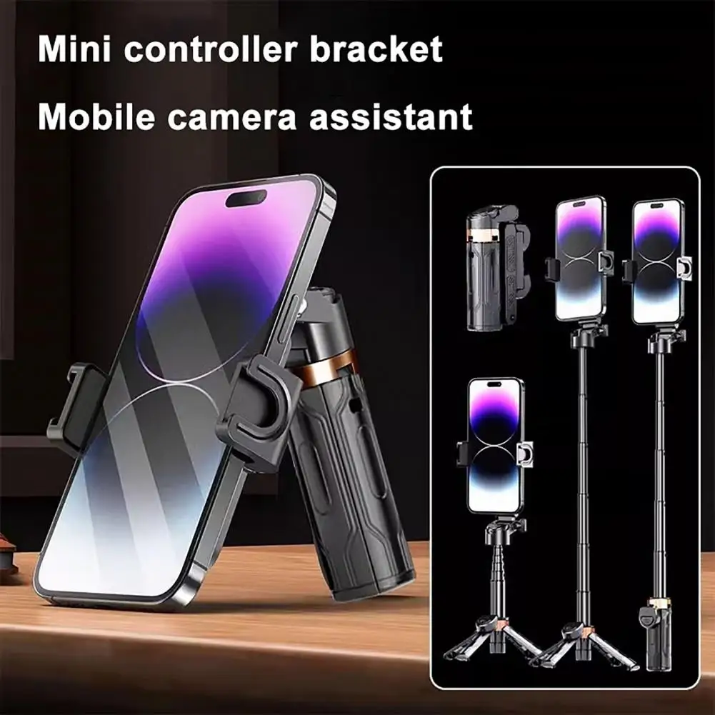 Video Creator Selfie Stick 360 Degree Rotation Bluetooth Selfie Stick with Remote Control for Height Adjustable Selfies Vlogs