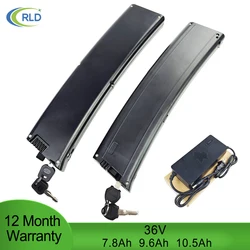 36V Ebike Battery Pack Scimitar Electric Folding E-bike battery 7.8Ah 9.6Ah 10.5Ah Curved Shape battery for VeeBike F7 Reention