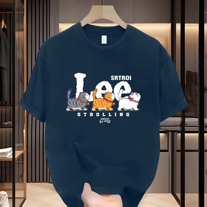 تي شيرت صيفي قطني بأكمام قصيرة للأولاد بتصميم حس مطبوع قميص سفلي متعدد الاستخدامات وفضفاض