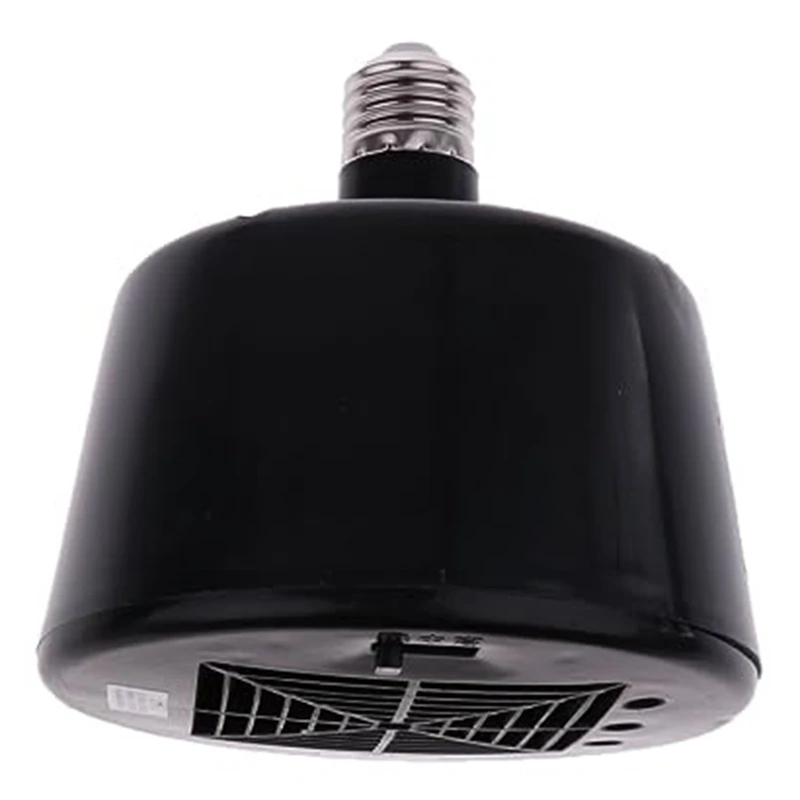 1 PCS Heating Lamp Warm Air Lamp Reptile Insulation Lamp Smart Constant Temperature For Pets Brooding (Black)