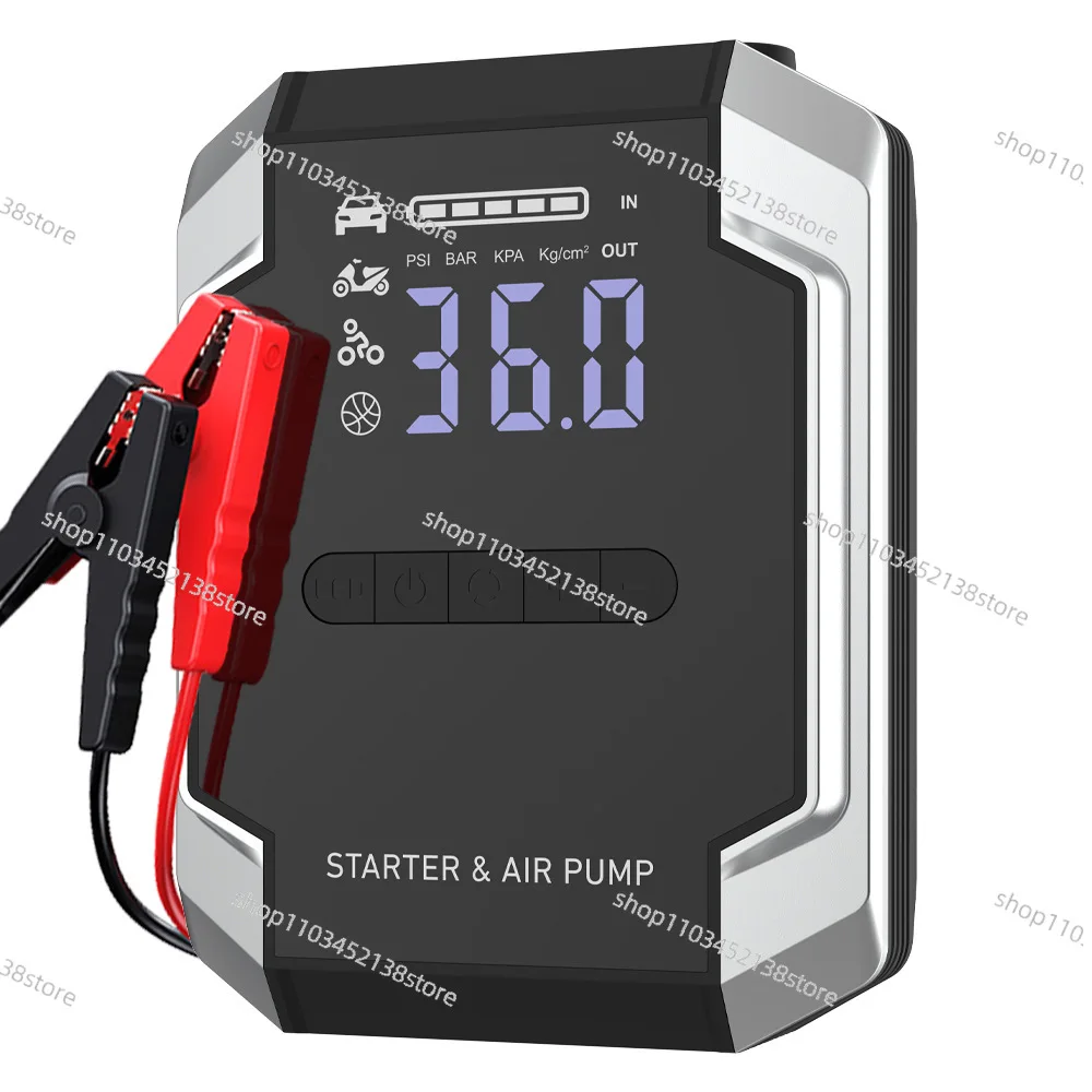 

Car Emergency Start Power Supply Air Pump Inflating Integrated Vehicle Rescue Take Electricity Ignition Treasure