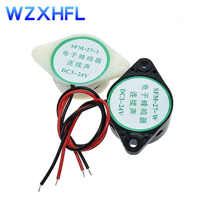 SFM-27 3-24V 12V 95DB Active buzzer High-decibel Electronic Buzzer Beep Alarm Intermittent / Continuous For Arduino diy Buzzer