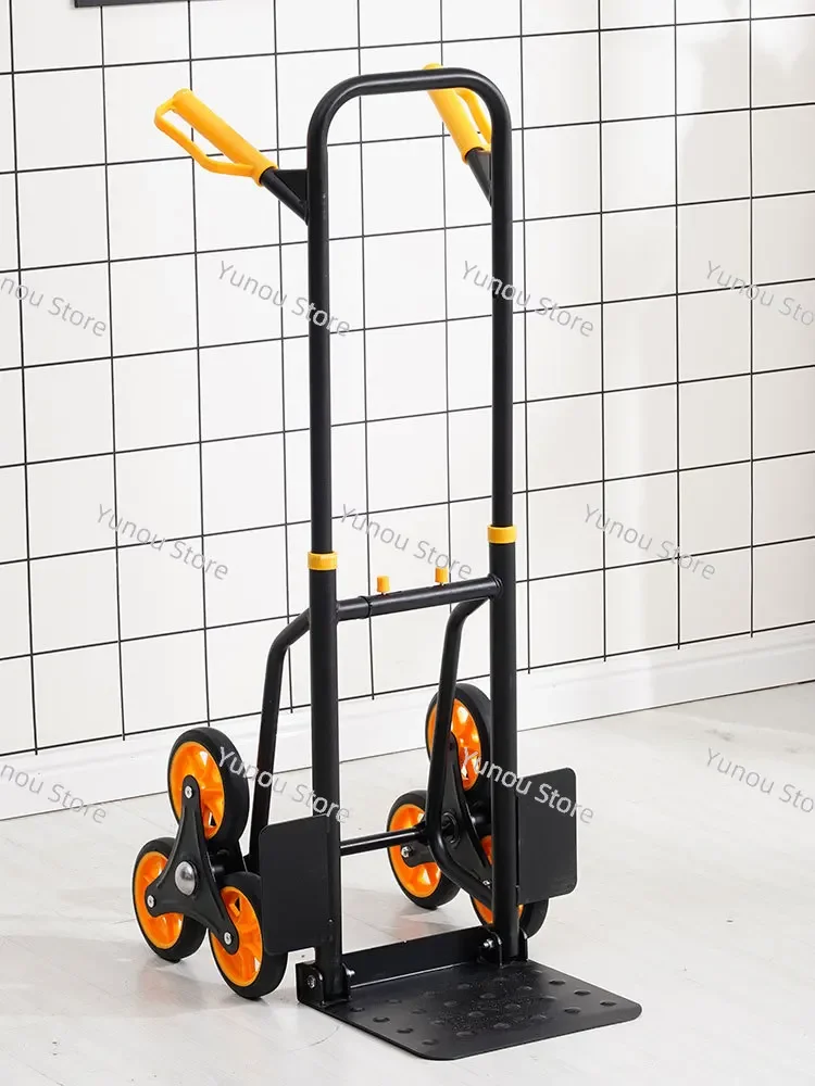 טיפוס במדרגות משיכת משאית עומס המלך שישה גלגלים מטפסים משאית מתקפלת מטענים לטיפול טיפוס קרוון קטן