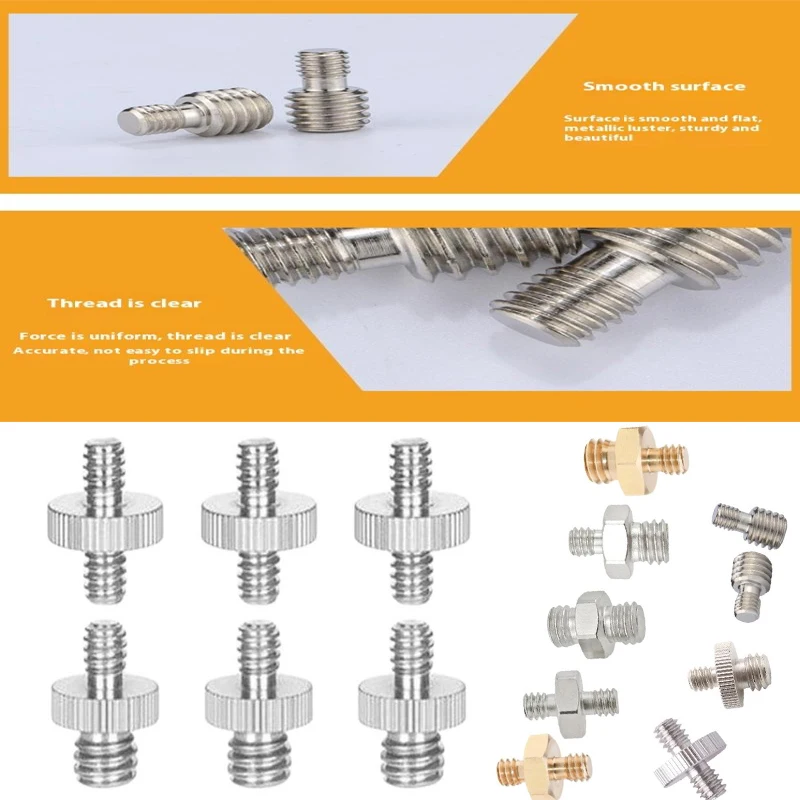 1/4 Zoll Stecker auf 1/4 3/8 Zoll Stecker Kamera Schraube Mount Adapter Stativ Schraube Adapter Gewinde für Kamera Stativ Einbeinstativ Ring Licht