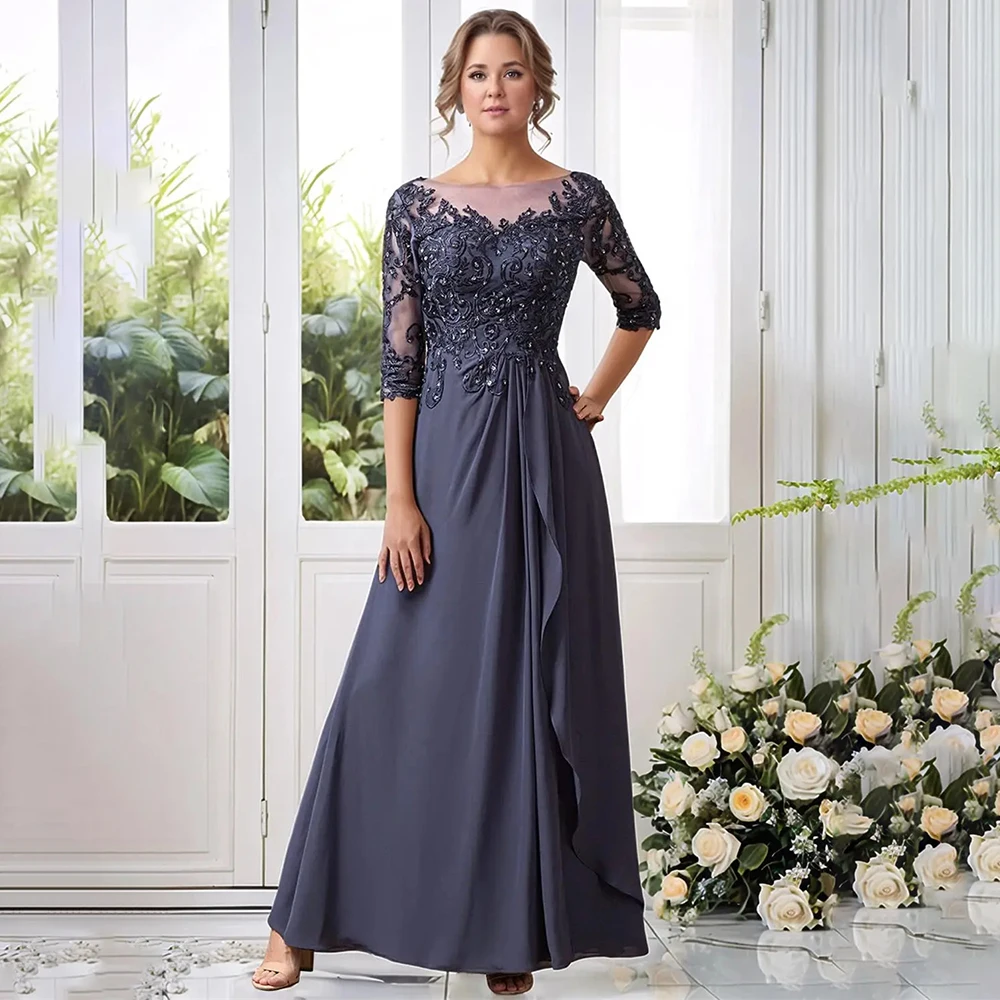

Mother of the Bride Dresses 2026 Lace Applique A Line Dress Women's Wedding Party Attire Elegant Formal Gowns On Clearance Sale