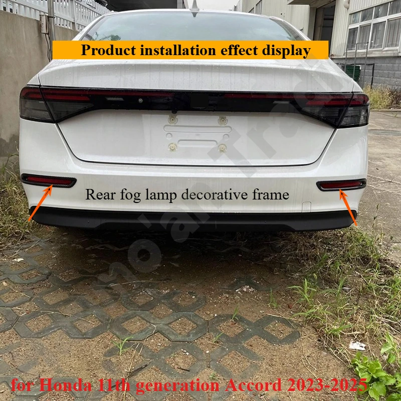 

Для Honda 11-го поколения Accord 2023-2025 модификация рамки задней противотуманной фары специальная задняя противотуманная фара полоса декоративная наклейка