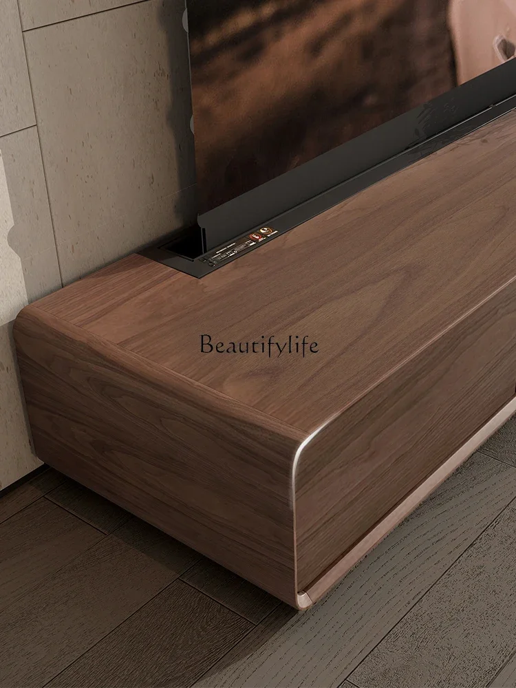 05-Laser TV integrated cabinet Invisible cinema Audio and video special lifting TV telescopic table