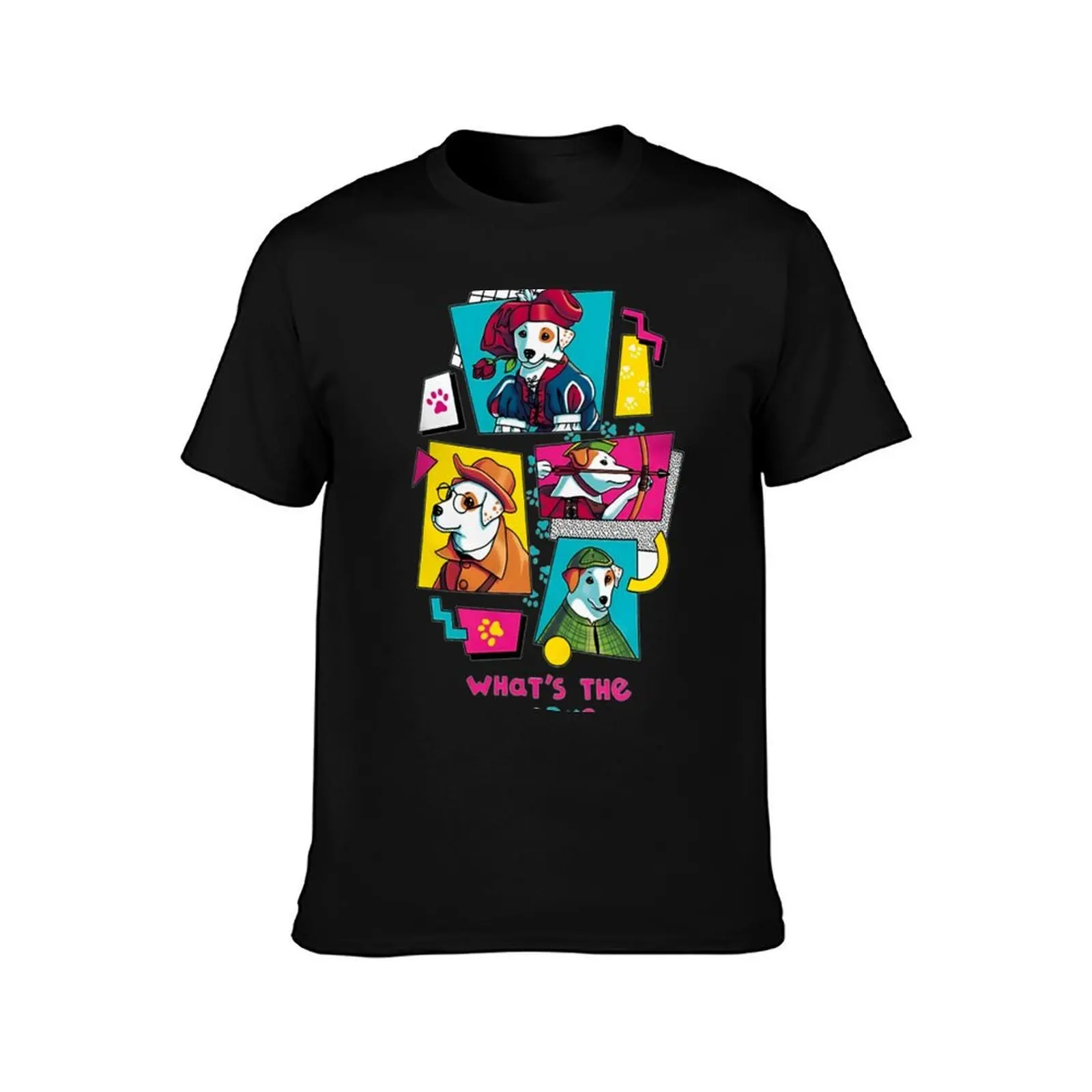 What's the Story, Wishbone 90s Style, Nostalgia, Jack Russell Dog T-Shirt Summer Sports Quick Dry T-Shirt