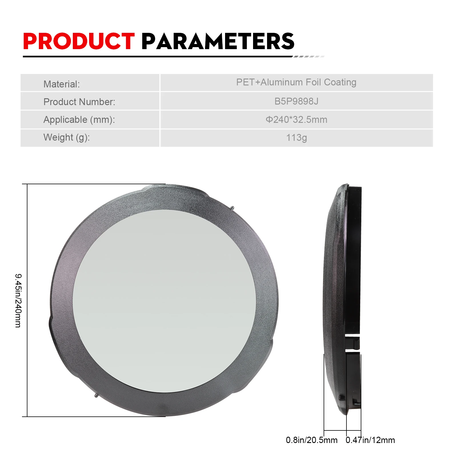 Datyson Solar Film Objective Cover - 225mm Aperture for Celestron CPC 800 & NexStar 8SE 8