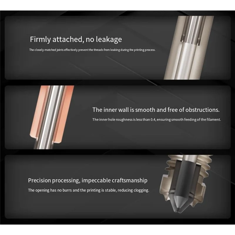 ABZA-0.6 مللي متر ثنائية المعدن فوهة العزل التكامل ل Qidi Plus4 ل Qidi Plus4 ثنائية المعدن فوهة العزل انتيجرا