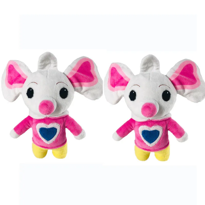 かわいいチップとポテトぬいぐるみ漫画の動物のぬいぐるみ枕マウス豚犬ぬいぐるみ人形子供のためのクリスマス誕生日ギフト