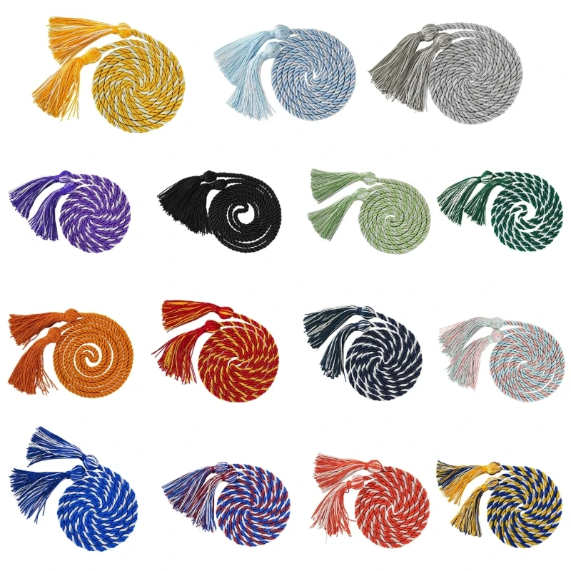 

652F Graduation Cords Graduation Honors Cords Graduation Tassels Honors Cords Long Braided Cords for Graduation Decorations