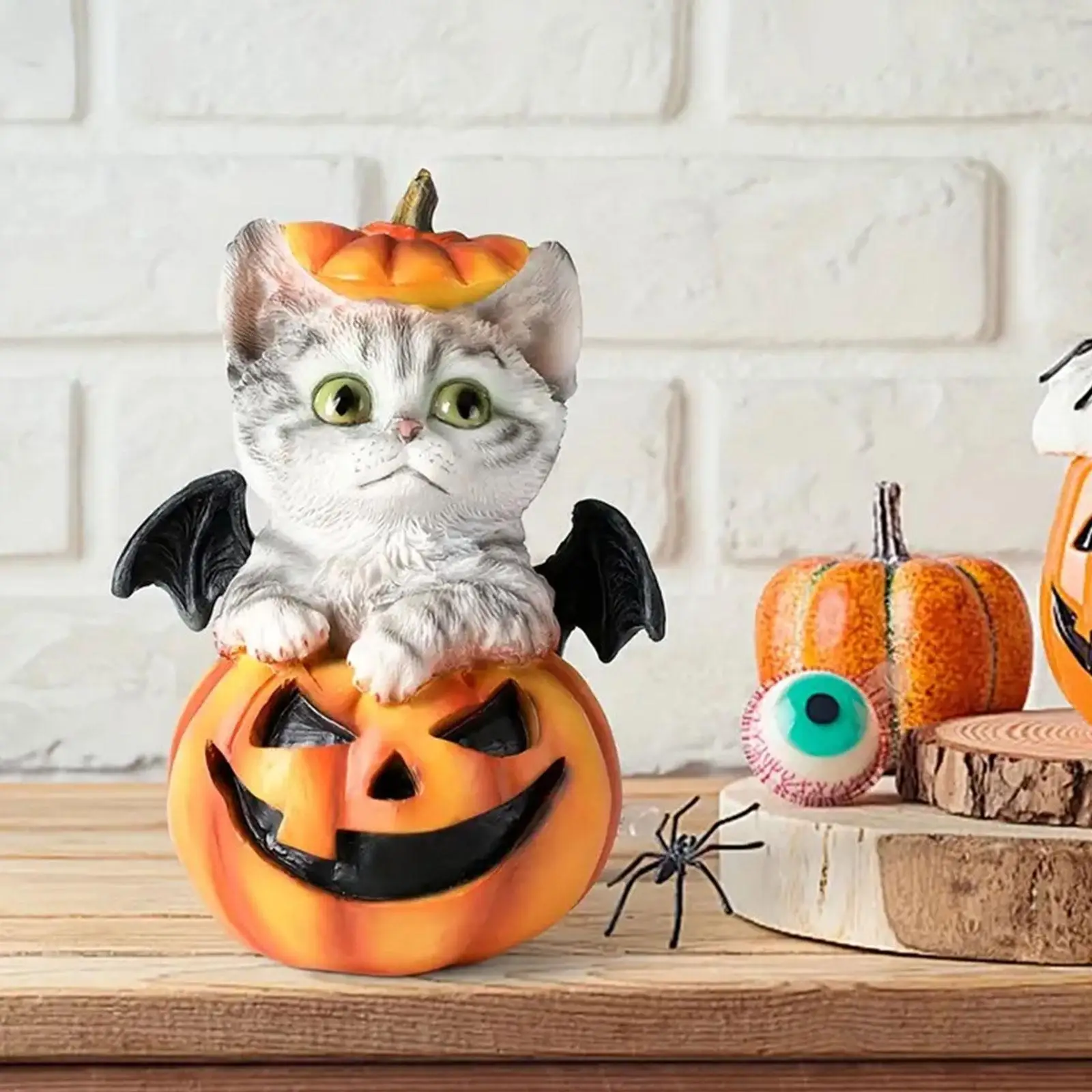 

Статуя тыквы на Хэллоуин, универсальная коллекция, подарок на новоселье, фигурка для стола, входа, полки для спальни, центральная часть стола