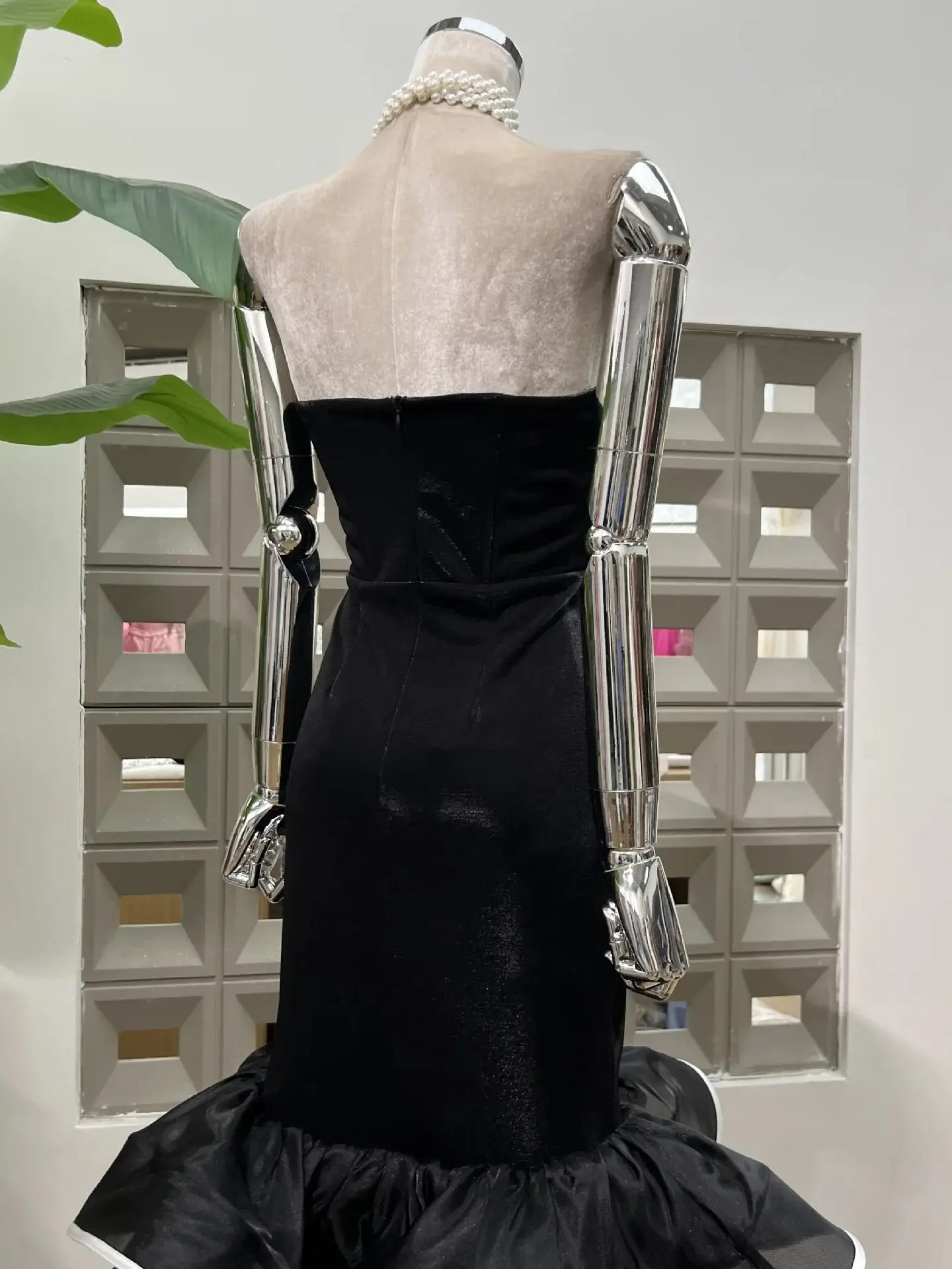 Sommer Neue Modische Schwarz Prom Kleider High Low Geraffte Organza Einzigartige Formale Party Kleid vestidos fiesta frauen Event Kleid