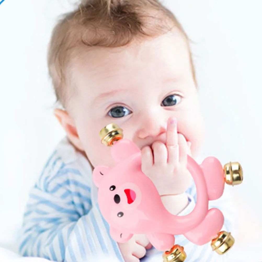 4 قطعة Handbell التعليمية اللعب المبكر التنموية حشرجة الموت للطفل التنسيق الحسي تحفيز السمع