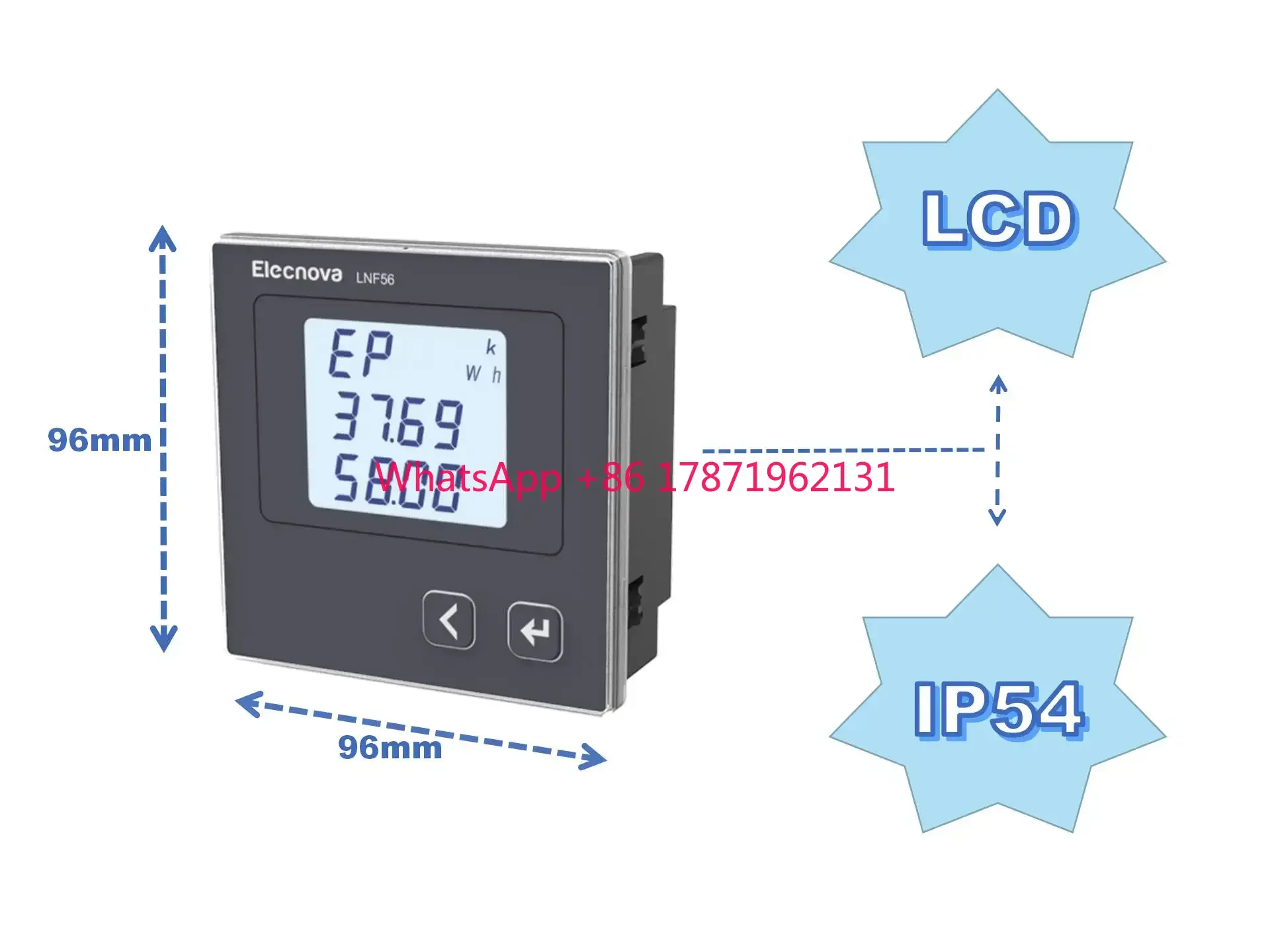 multifunction digital panel meter solar energy system voltage current