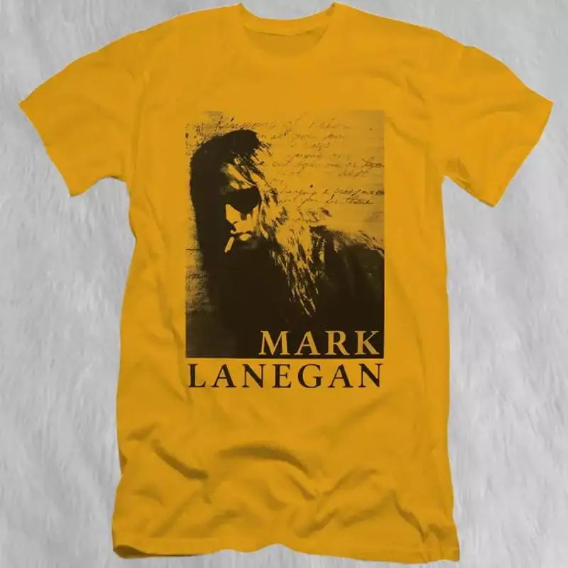 

Vtg Mark Lanegan Band World Tour Хлопково-желтая футболка в полный размер