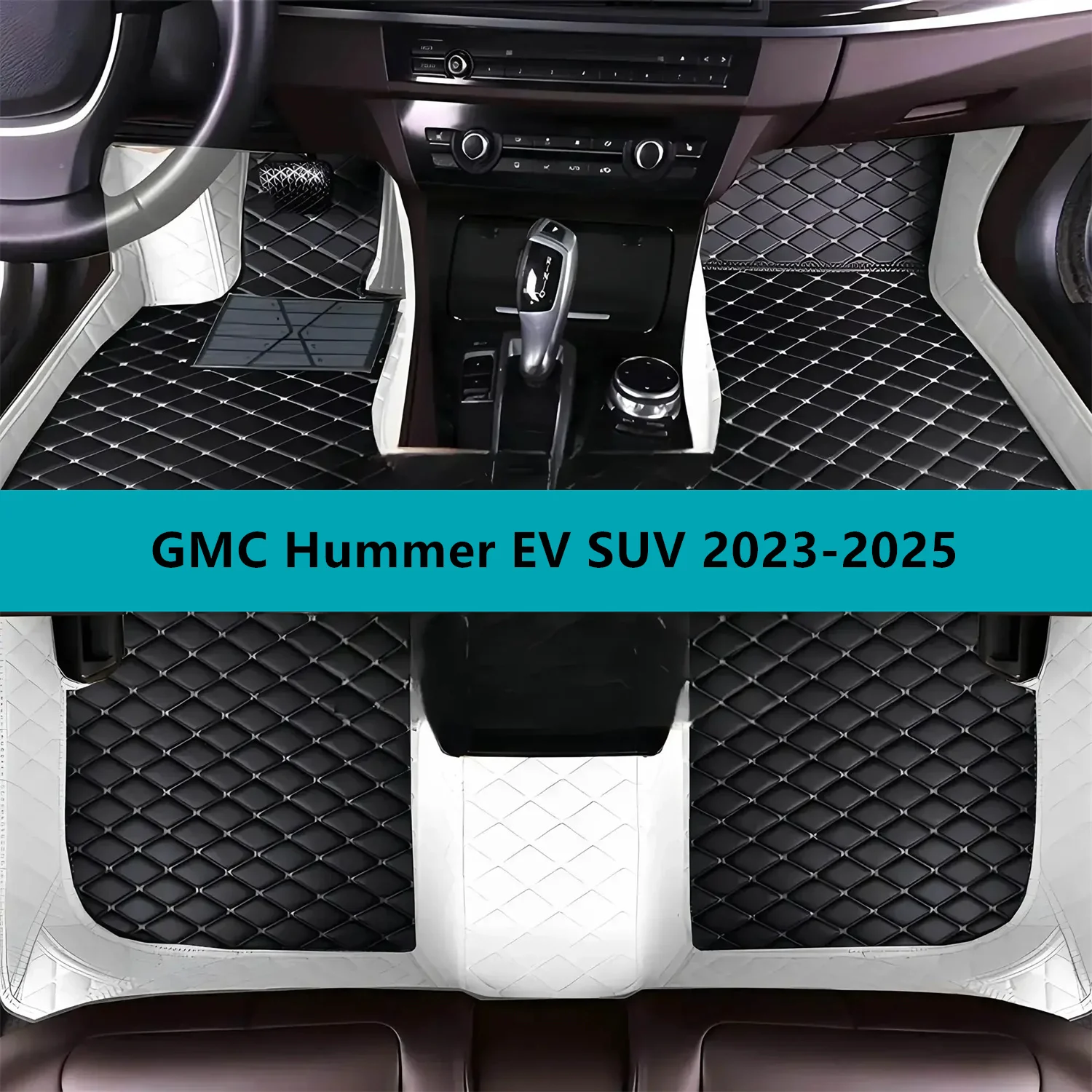 

Полный комплект автомобильных ковриков для GMC Hummer EV SUV 2023-2025 Кожаные коврики для автомобилей Коврики Ковры для автомобиля