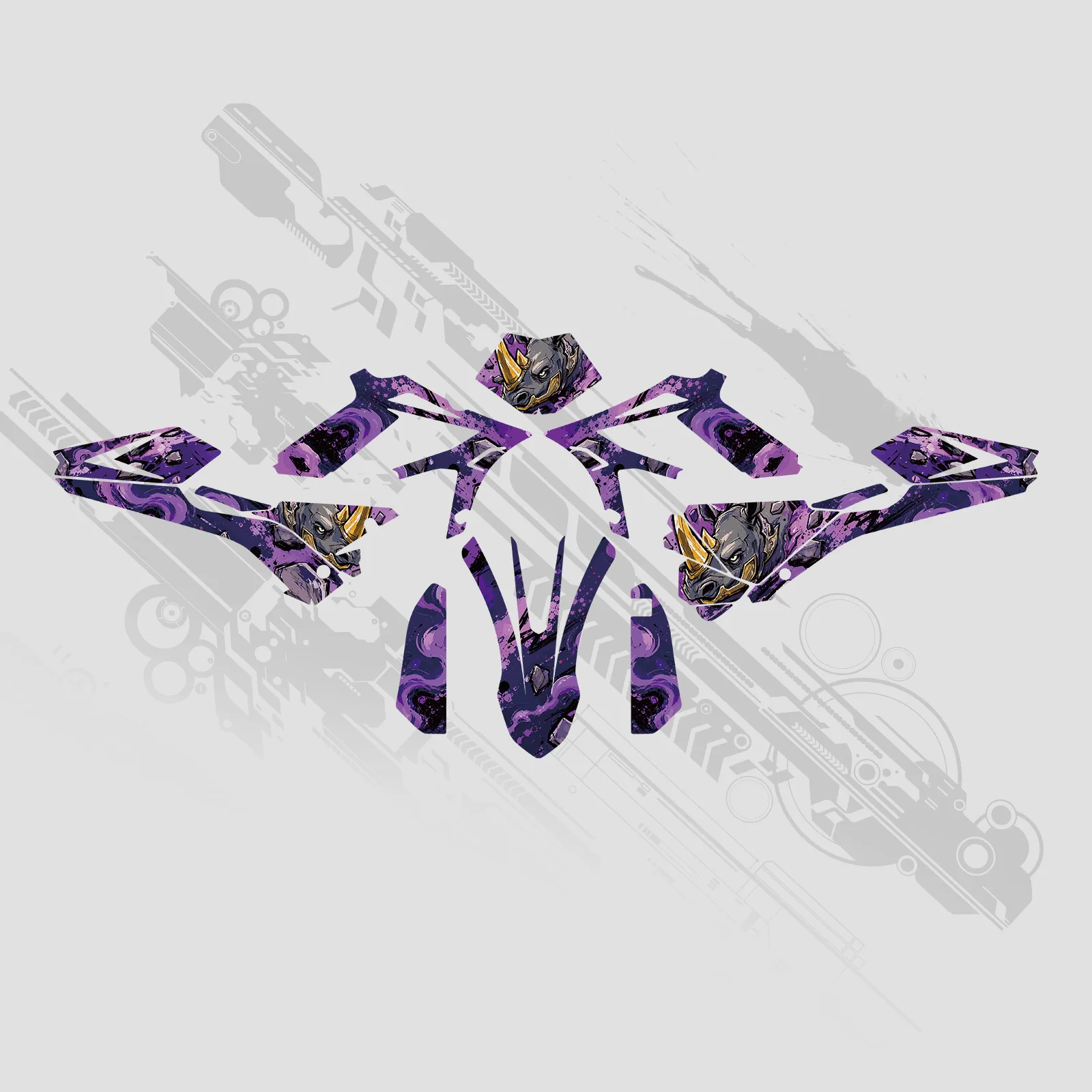 NICECNC Für Beta RR 300 RR 250 RR 350 RR 400 RR 450 2018-2019 Motocross Verkleidung Grafiken Hintergrund Aufkleber Sticker Anpassbar – Detail 7