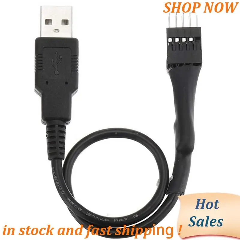 

ABVB-4Pcs 20 см 9-контактный разъем «папа» для внешнего USB A «папа» материнская плата ПК внутренний удлинительный кабель для передачи данных
