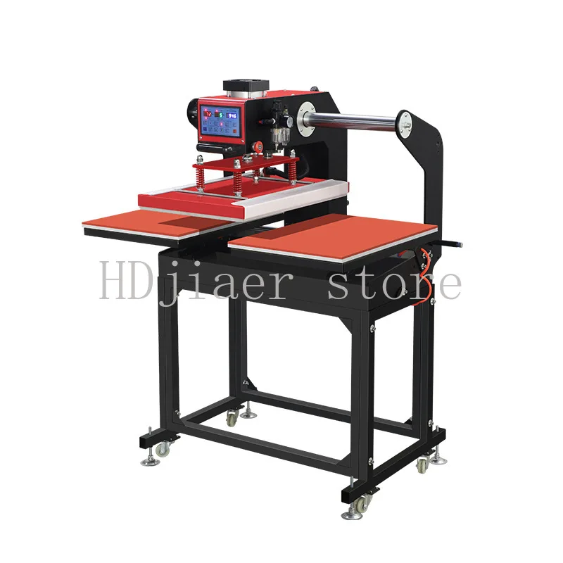 

Pneumatic Double-station Heat Transfer Machine: 60*40 extra-large size, all-rounder for garment covering, T-shirt printing