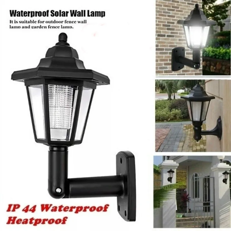 

1PC Solar Power LED Light Path Way Wall Landscape Mount Garden Fence Lamp Garden Suncatchers