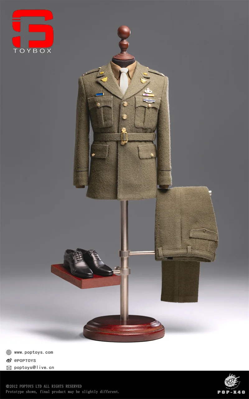 POPTOYS X40 1/6, uniforme de capitaine, costume, vêtements, modèle adapté à 12 pouces AL100046, figurine de soldat masculin, poupées corporelles, en Stock