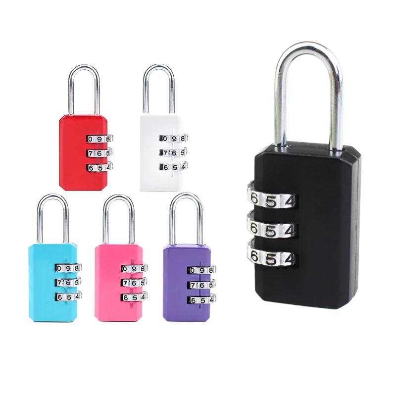 

Замок для багажа из сплава, цифровой замок с паролем и 3-значным номером, уличный Водонепроницаемый замок