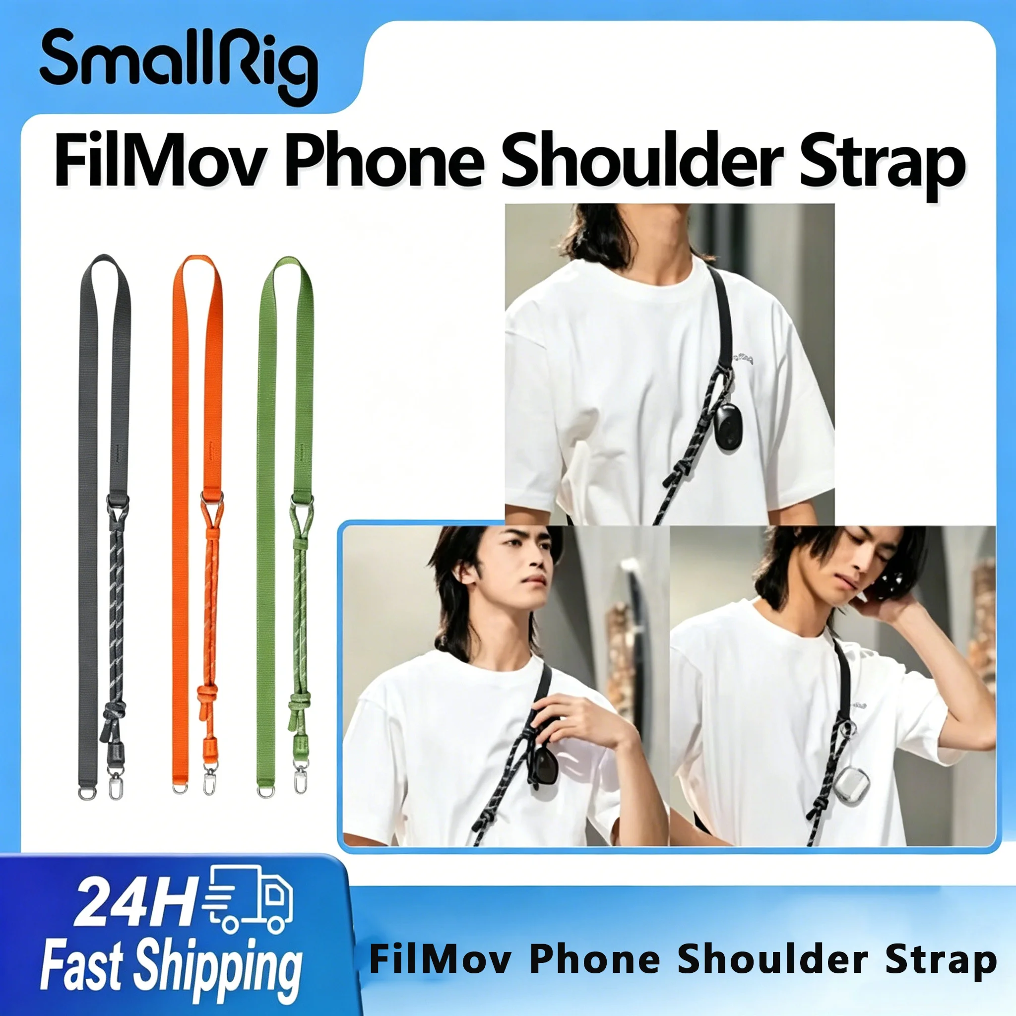 SmallRig FilMov Phone Shoulder Strap Adjust The Nylon Strap Wear for Samsung S25 Ultra for Phone Cases 5301 5300 4989