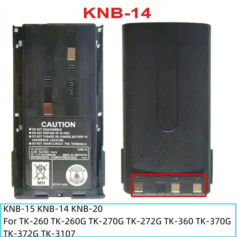 KNB-15 KNB-15A KNB-14 Walkie-talkie Battery for Kenwood TK-260 TK-260G TK-270G TK-272G TK-360 TK-370G TK-372G TK278G
