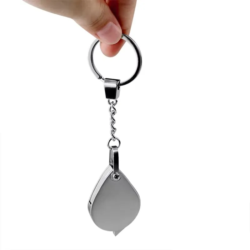 Imagem -04 - Mini Jóias Magnifier Keychain Anel de Jóias para Leitura Ciência Hobby Books e Moedas 20x 30x