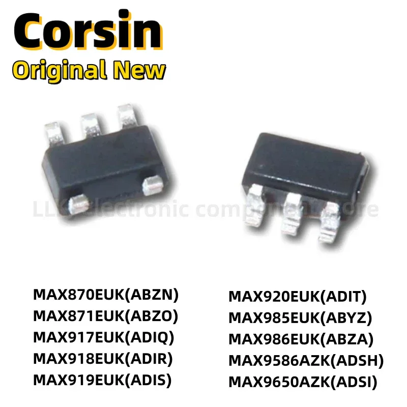 1 Uds MAX870 871 917 918 919 920 985 986EUK 9586 9650AZK + T SOT23-5 Chipset/