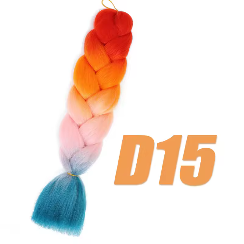 Synthetic Kanekalon Crochet Hair Braiding Hair Pre Stretched Curly Jumbo Braids Extensions Hair Accessories For Girls Braids - Image 87