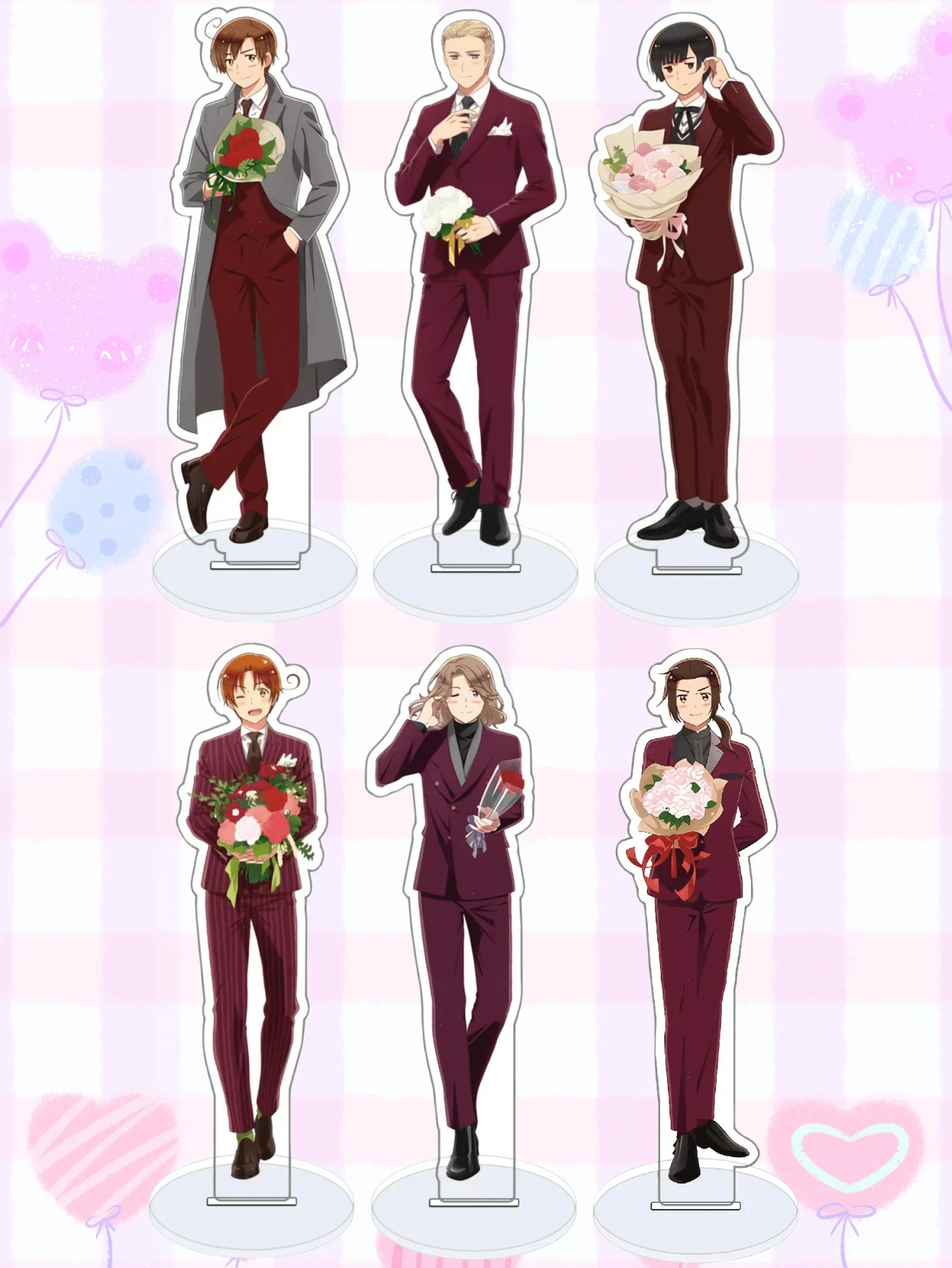 

15CM New style Cosplay Characters Ornament Accessories Goods Collection Anime Axis Powers Hetalia Acrylic Stand Model Gifts