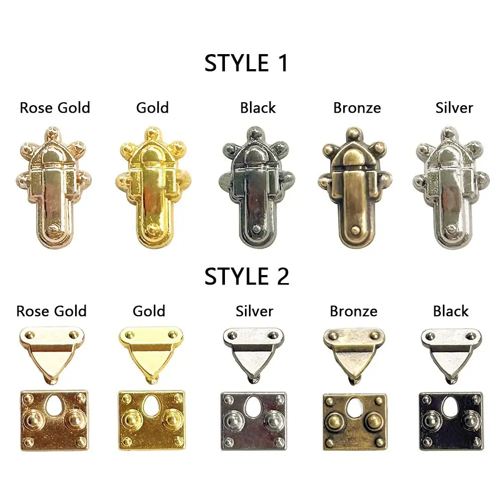 5/10pcs High Quality Mini Metal Crafts Lock Multi-colors Doll Bags Parts Doll Suitcase Buckle DIY Doll Accessories