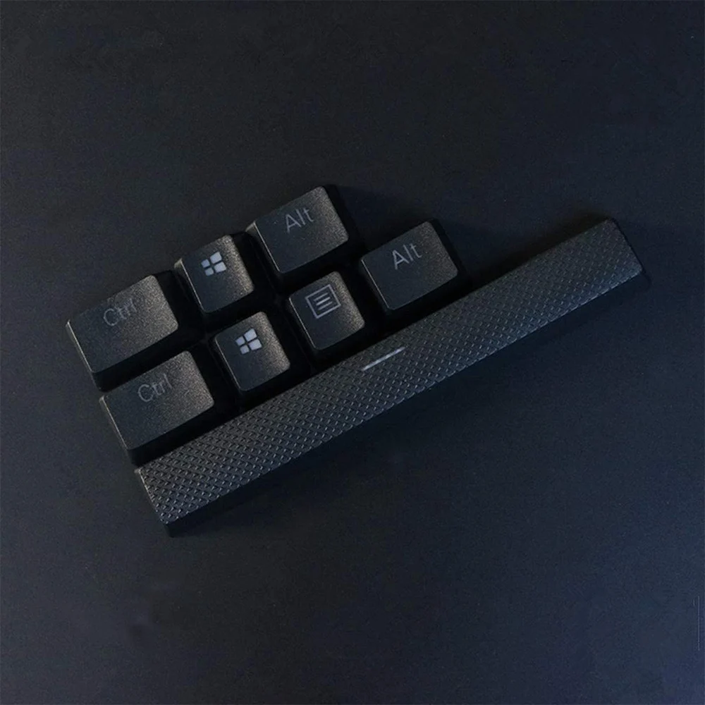 Keycaps PBT per Corsair K65 K70 K95 per tastiera da gioco meccanica Logitech G710 +, tappi per tasti retroilluminati per Cherry MX (nero)