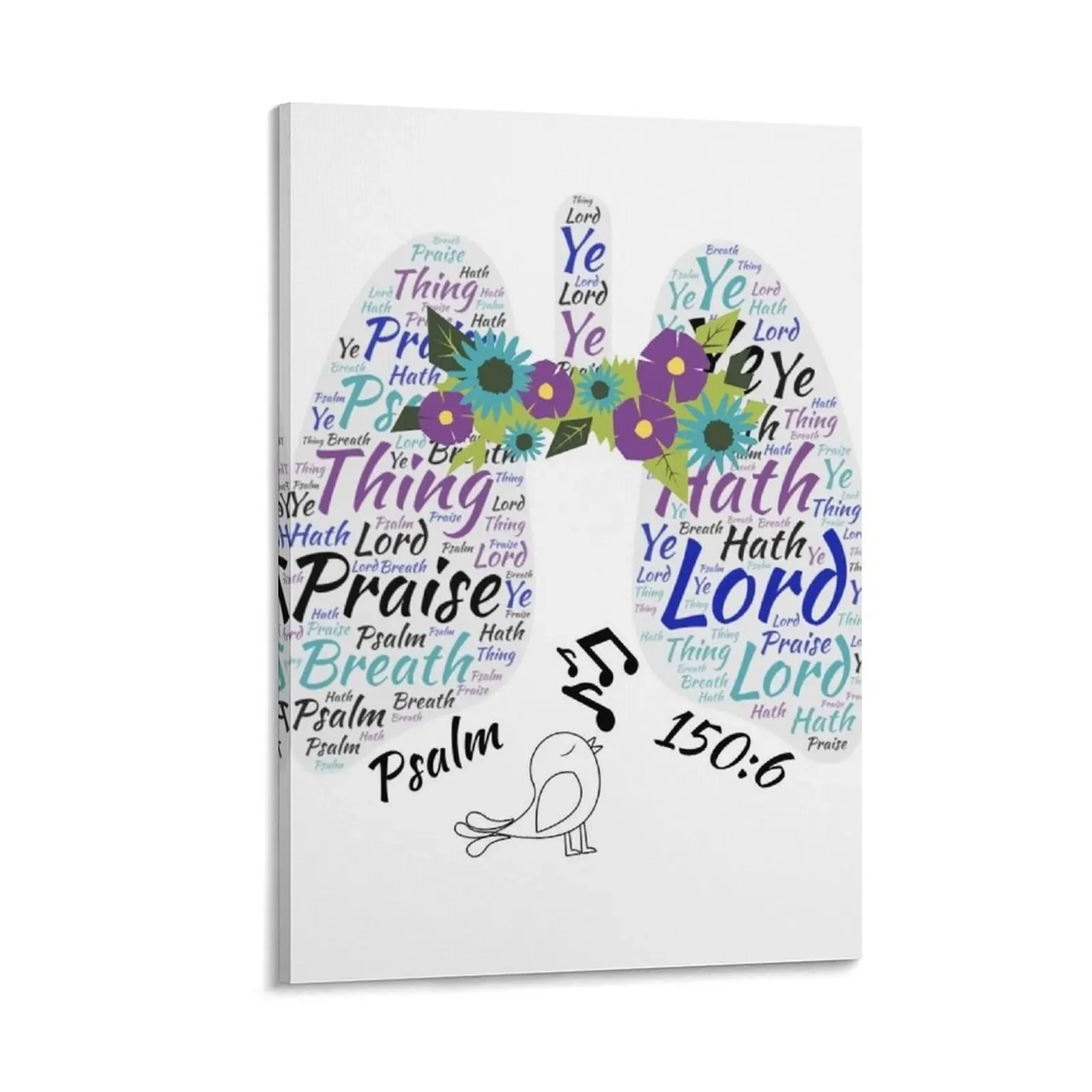 

Praise the Lord, Psalm 150:6 Canvas Painting poster mural posters decorative picture for living room