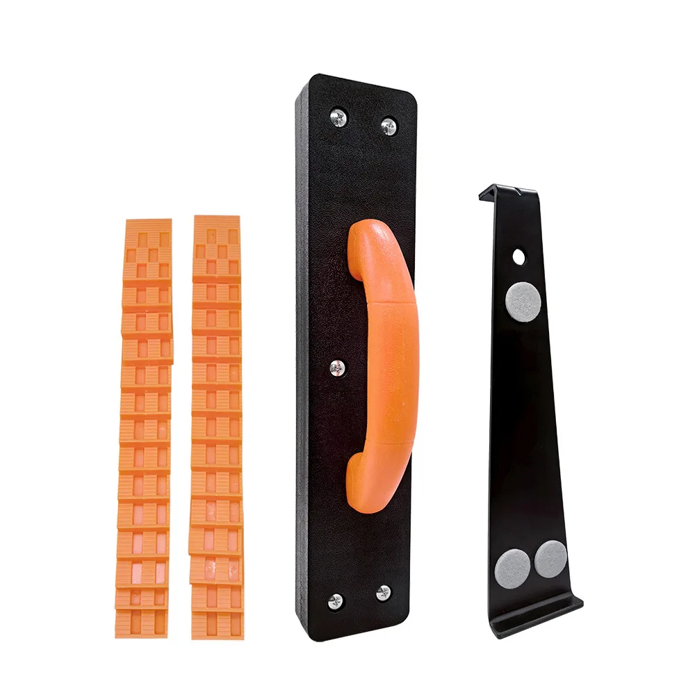 New laminate flooring installation tool with handle tapping block